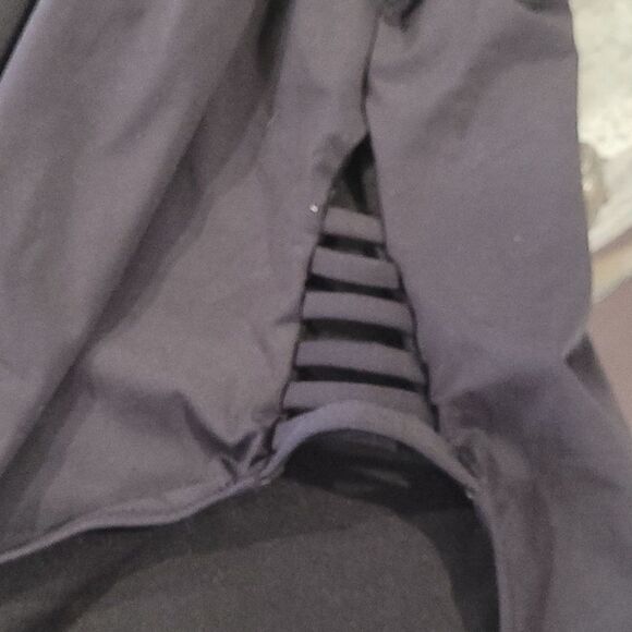 aleefa Monokini Solid One Piece Swimsuit V Cutout small Black new - Picture 2 of 5